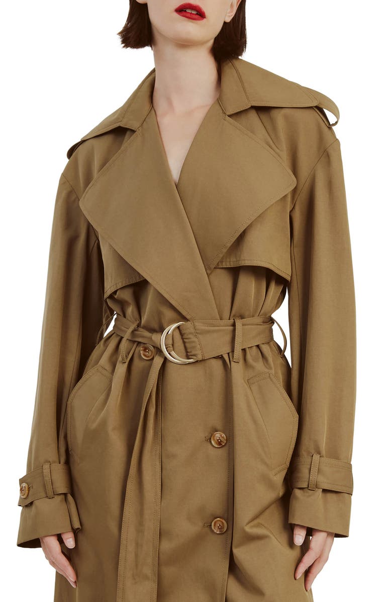Bardot Halle Trench Coat, Alternate, color, 