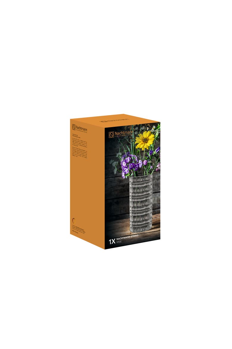 Ethno 11" Vase, Alternate, color, Clear
