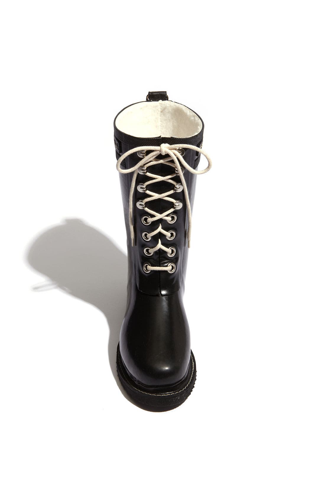 Rubber Waterproof Boot, Alternate, color, BLACK