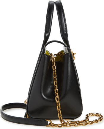バッグ MARC JACOBS leather turn lock band bag MARC JACOBS The Turnlock Crossbody Bag Black crosshatch