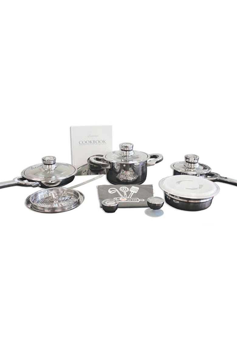 TFK Gourmet Cookware Set, Main, color, SILVER