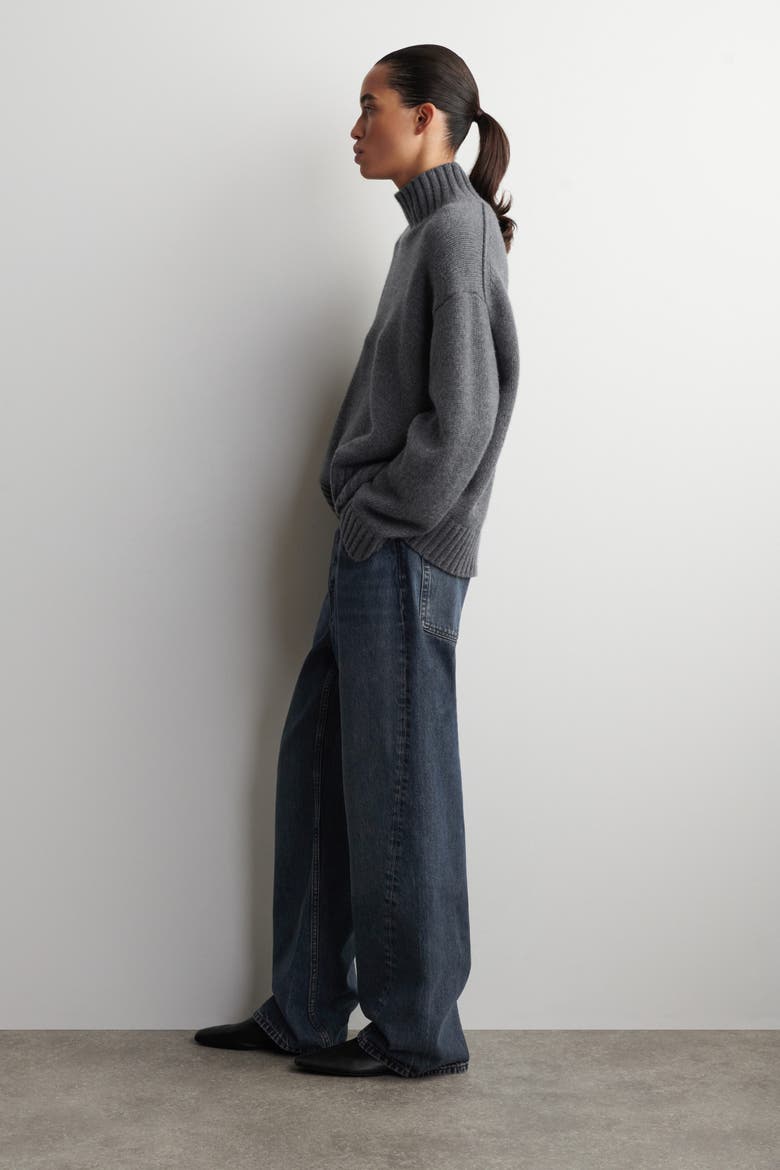 Facade Straight-Leg Jeans, Alternate, color, DUSTY BLUE