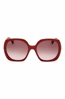 Max Mara Malibu 58mm Gradient Butterfly Sunglasses