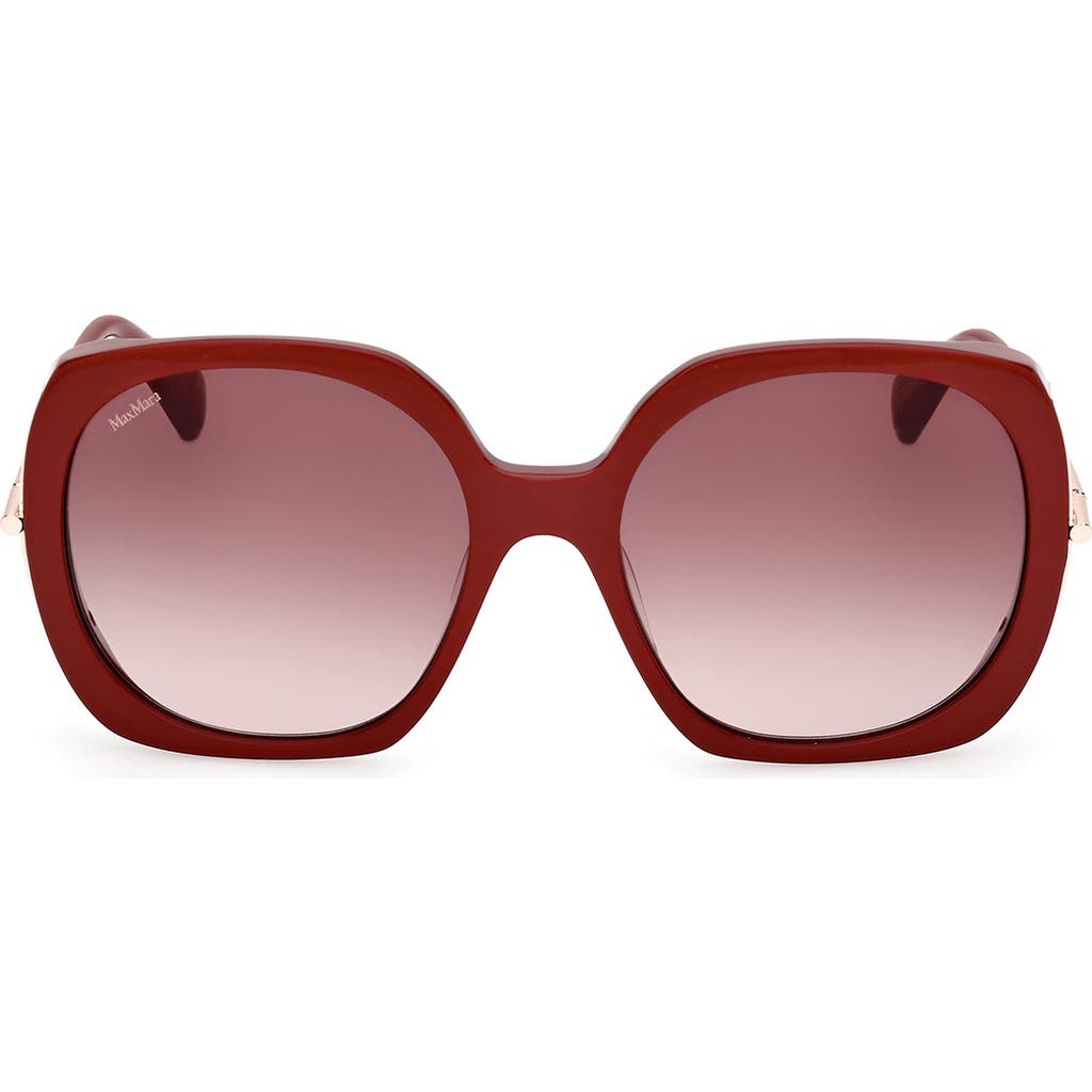 Max Mara Malibu 58mm Gradient Butterfly Sunglasses In Multi