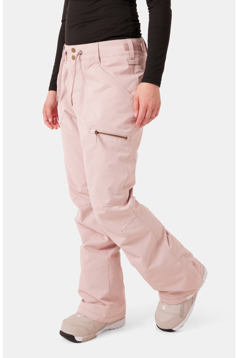 Nadia Insulated Waterproof Snow Pants, Alternate, color, ADOBE ROSE
