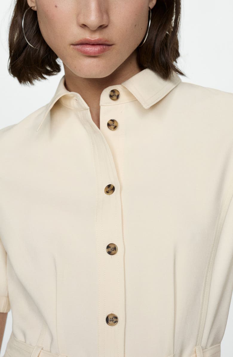 MANGO Belted Midi Shirtdress, Alternate, color, 