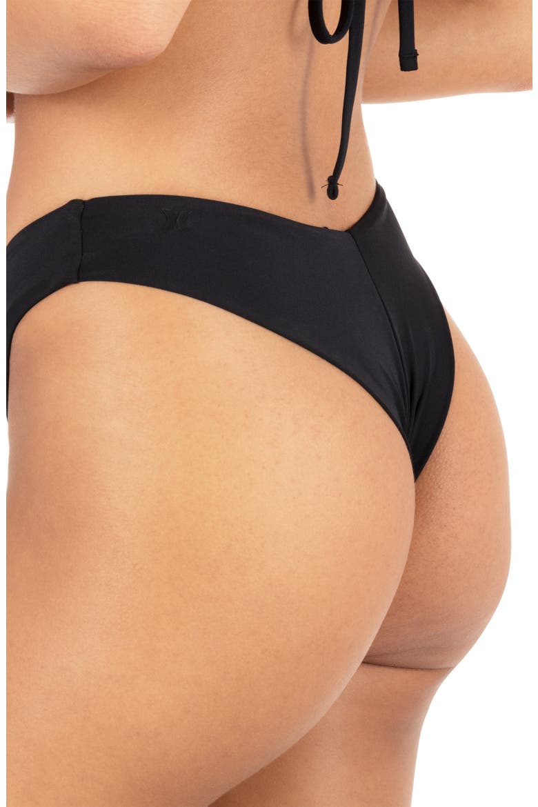 V-Front Skimpy Bikini Bottoms, Alternate, color, BLACK