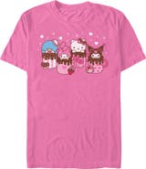 Hello Kitty Men's Hello Kitty Lovely Mug Friends  Graphic T-Shirt