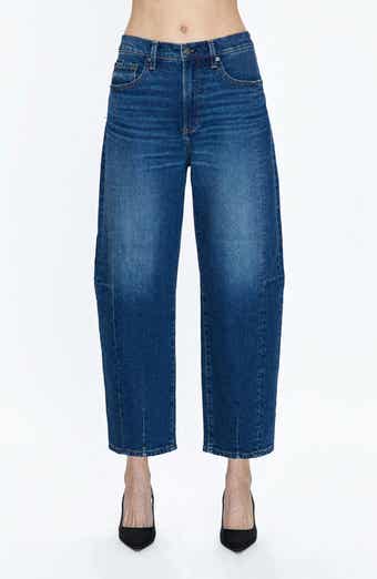 Pistola Eli High Waist Crop Barrel Leg Jeans