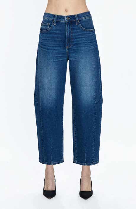 Pistola Eli High Waist Crop Barrel Leg Jeans