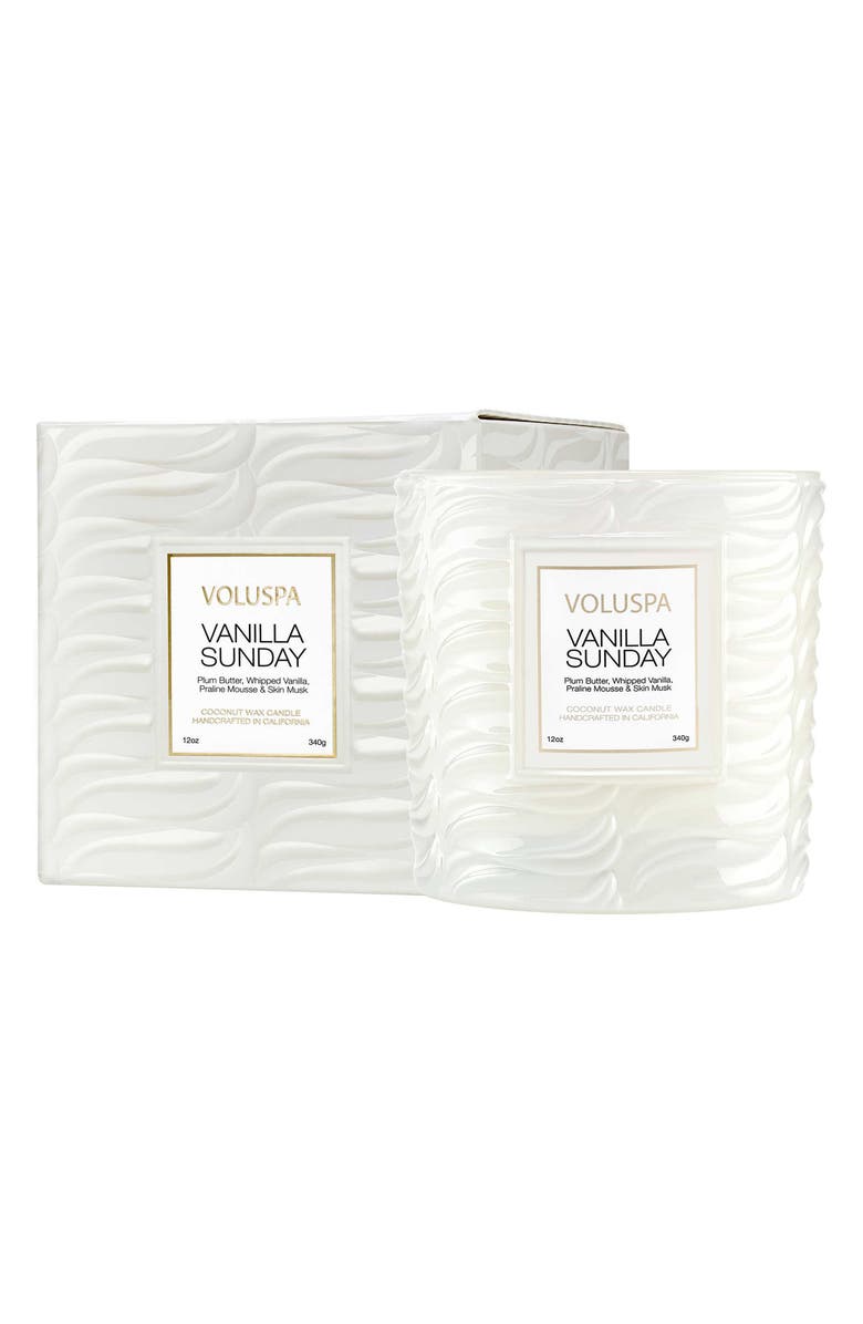 Voluspa Vanilla Sunday Classic Candle, Alternate, color,