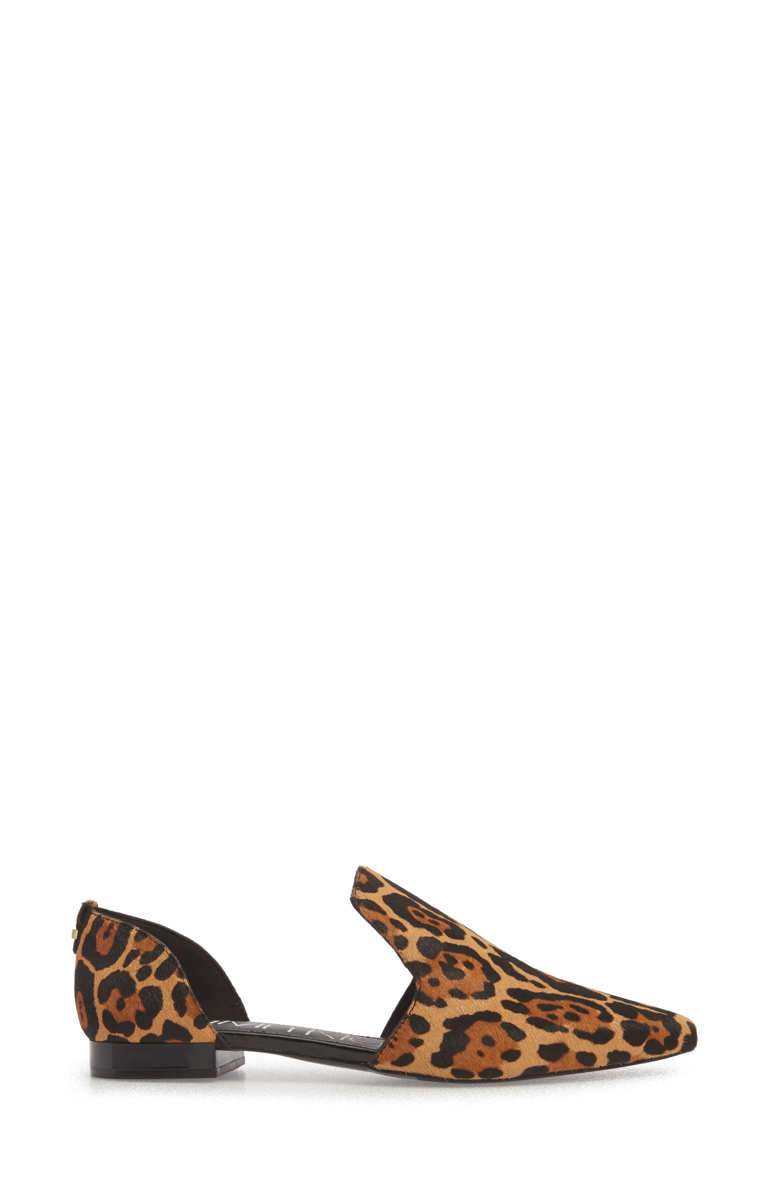 Edona Loafer Flat, Alternate, color, LEOPARD CALF HAIR