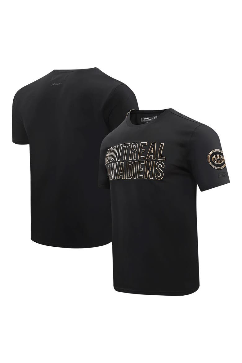 Men's Pro Standard Black Montreal Canadiens Wordmark T-Shirt, Main, color, Black