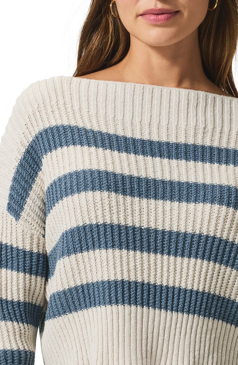 Splendid Olivia Sweater, Alternate, color, Berring Sea Stripe