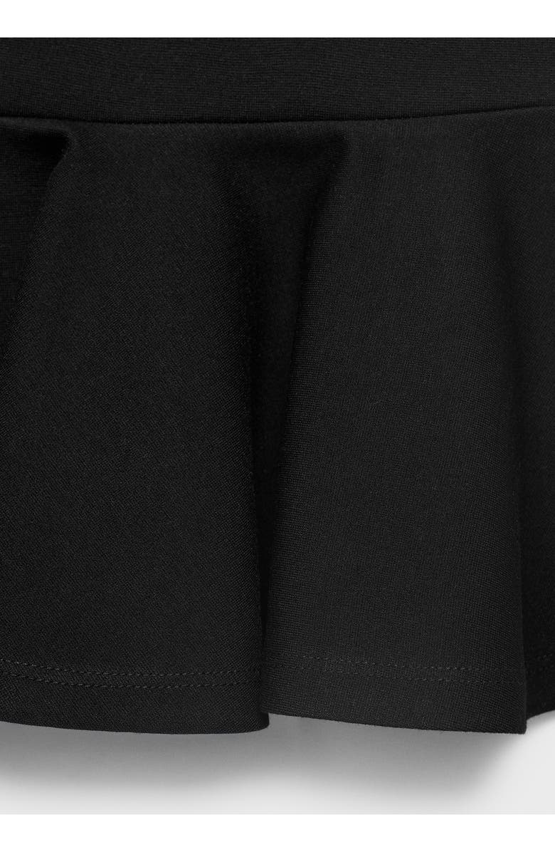 MANGO Bandeau Peplum Top, Alternate, color, Black