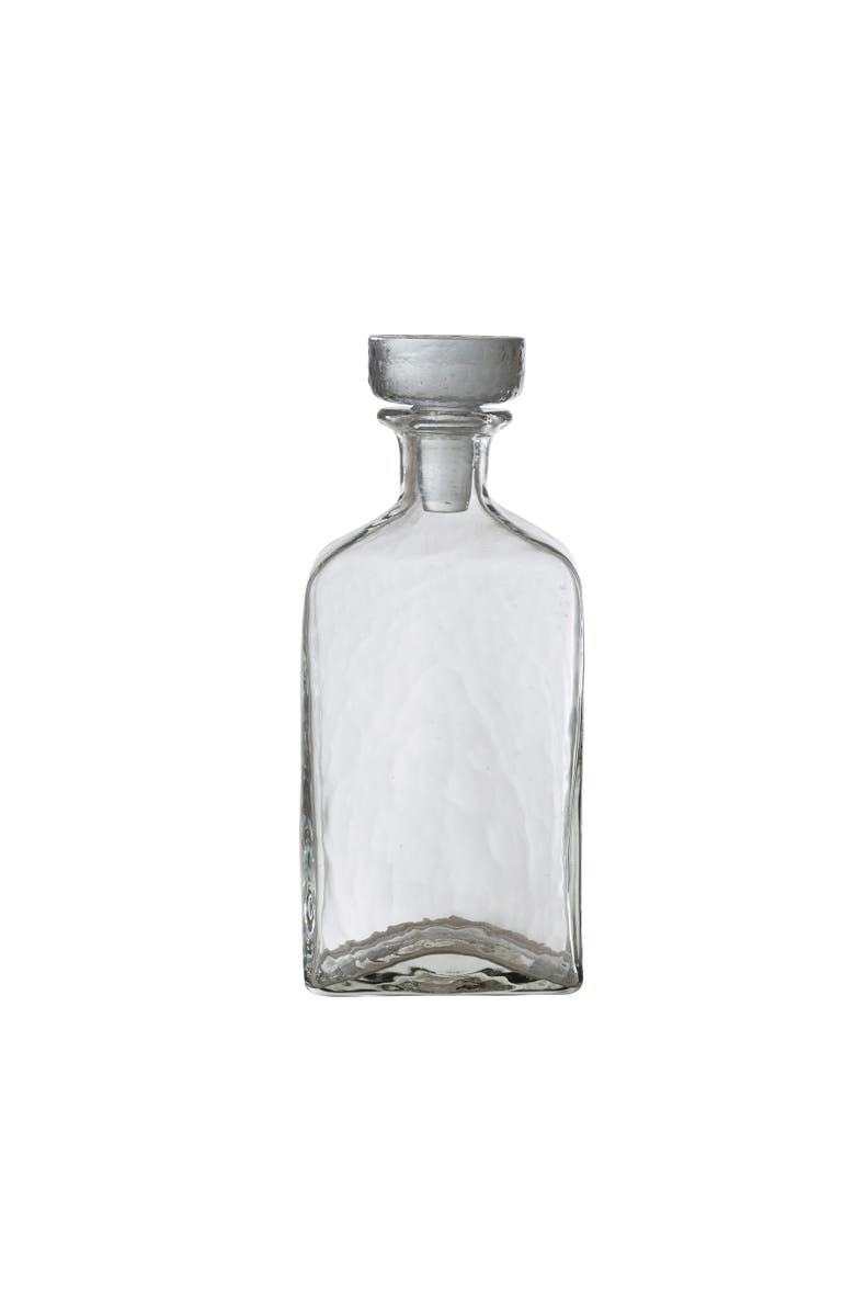 Storied Home Glass Decanter, Main, color, Clear