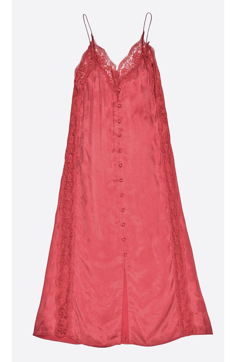 Bimba y Lola Cerise Lace Strappy Dress, Main, color, Cherry