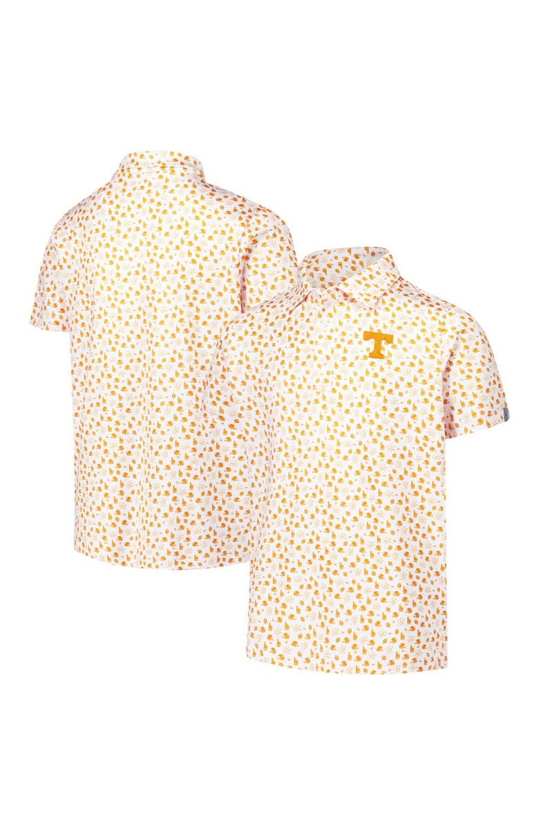 GARB Youth Garb White Tennessee Volunteers Earnest Allover Print Polo, Main, color, 