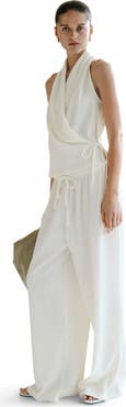 H&M Textured Drawstring Trousers