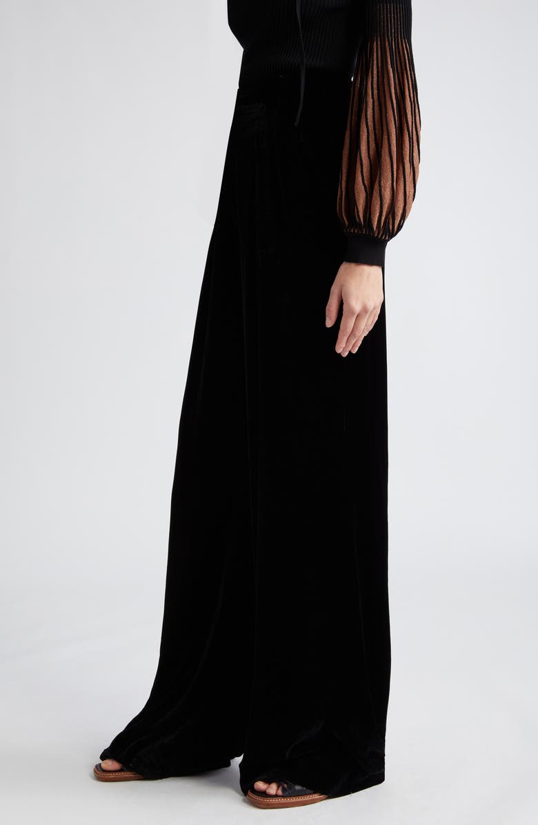 Ulla Johnson Veronica Wide Leg Velvet Pants, Alternate, color,