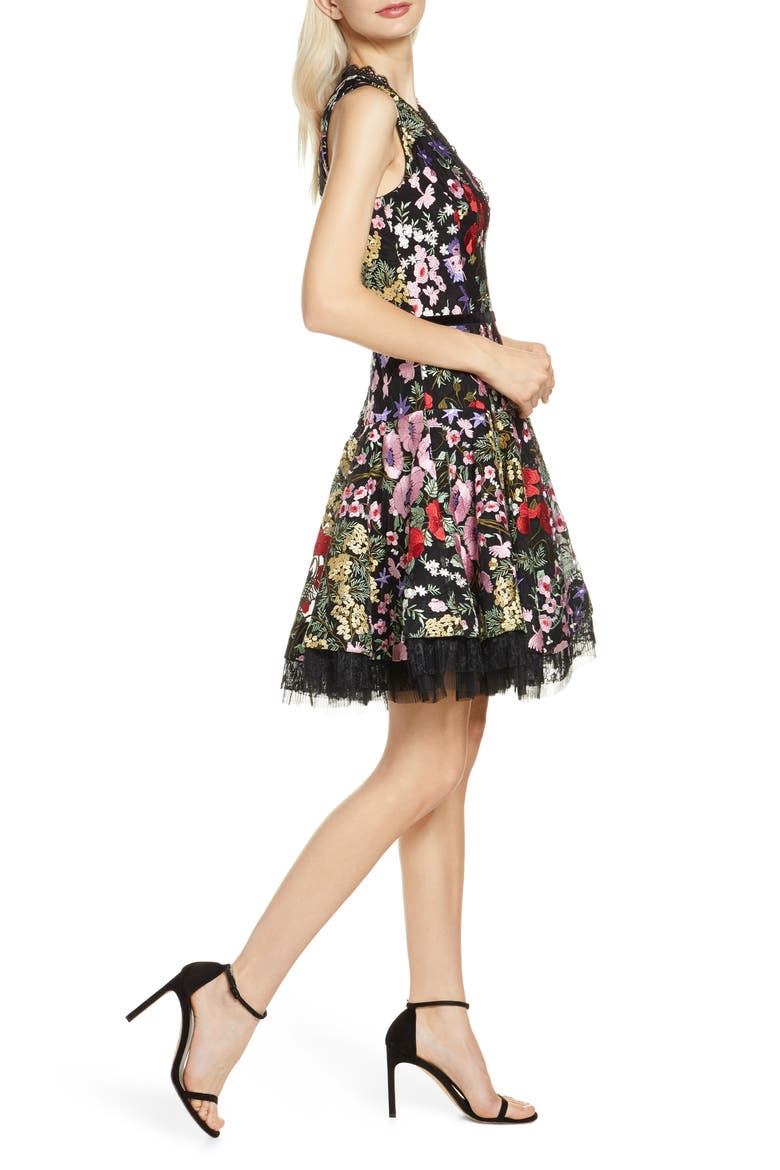 Bronx and Banco Alicia Floral Minidress, Alternate, color, MULTICOLOR
