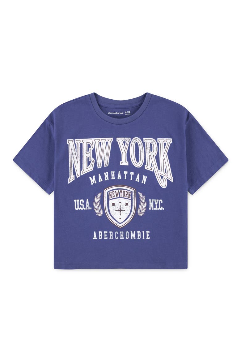 Kids' Logo Graphic T-Shirt, Main, color, SKIPPER BLUE