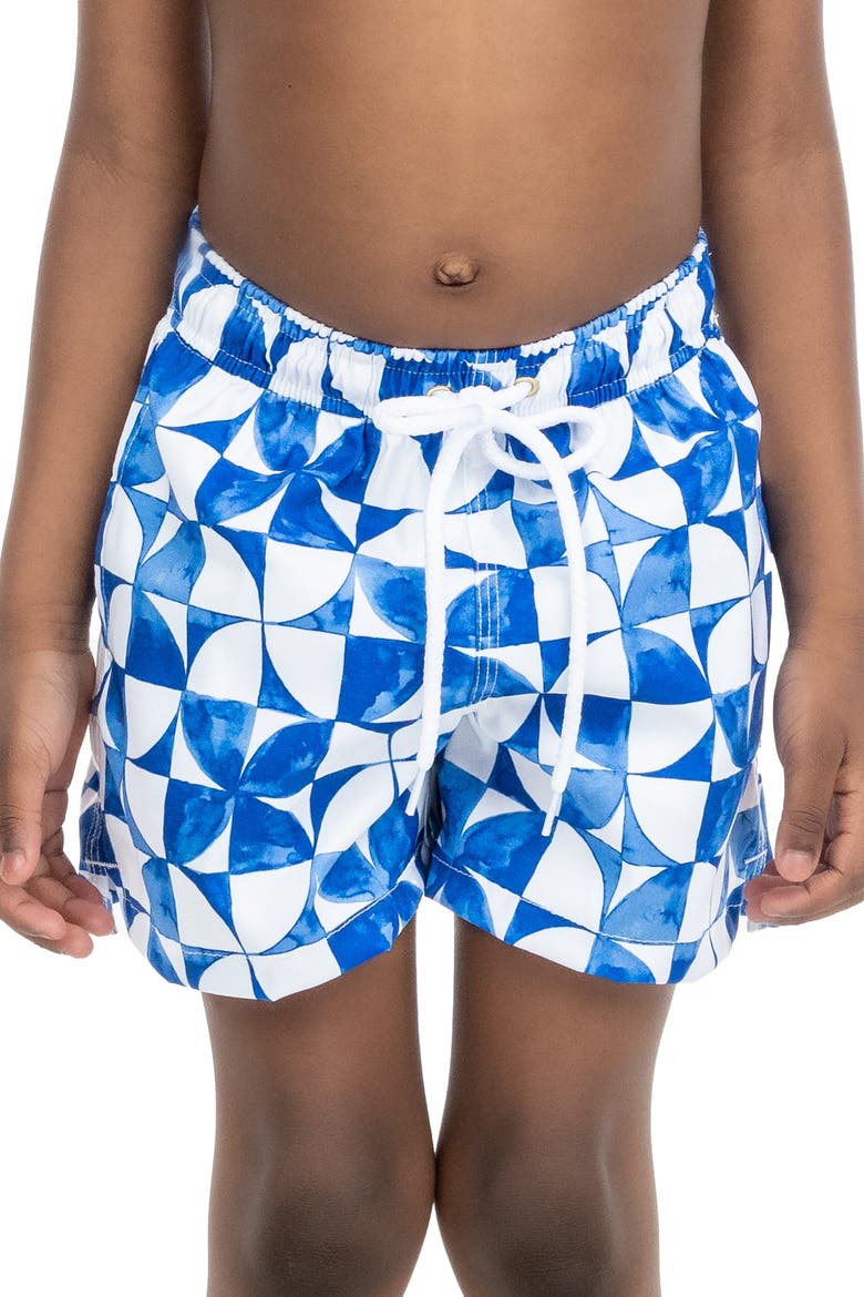 The Greece - Boys Swim Trunks UPF 50+, Main, color, Blue