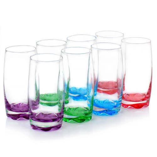 Gibson Home Gibson Home Karissa 8-piece Glass Tumbler Set In Transparent