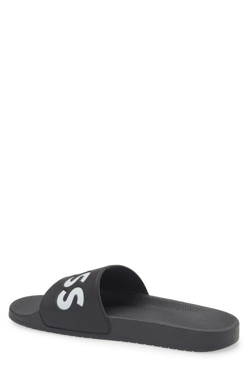 Hugo Boss Boss Aryeh Slide Sandal In Black