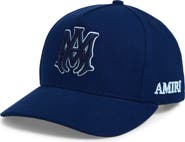 AMIRI MA Logo Cotton Canvas Snapback Baseball Cap