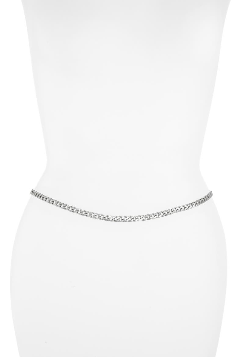 Belly Chain, Main, color, SILVER