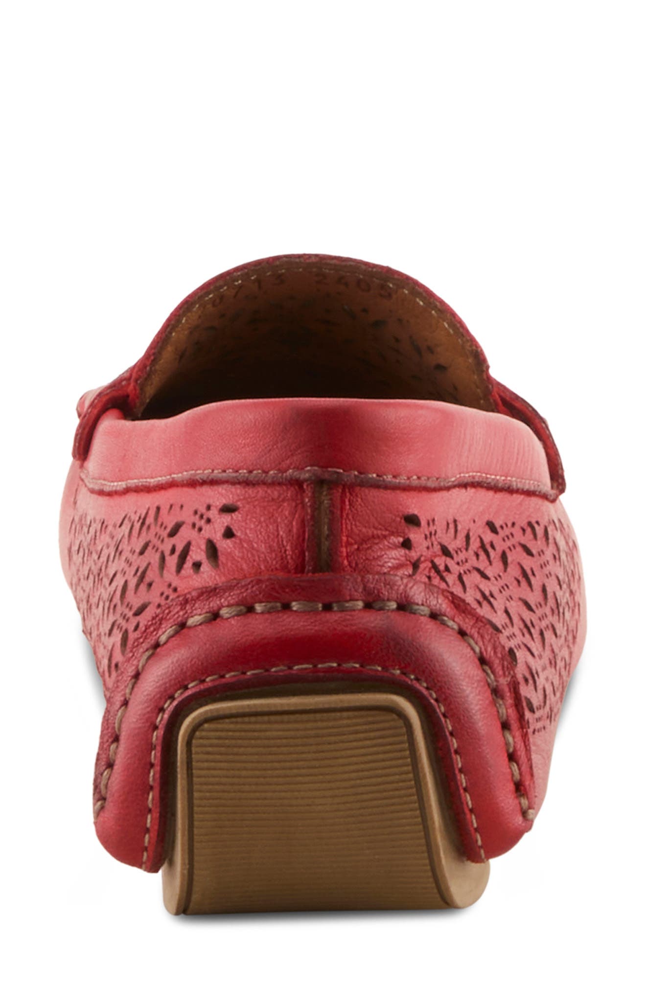 Spring Step Crain Driving Penny Loafer, Alternate, color, Red