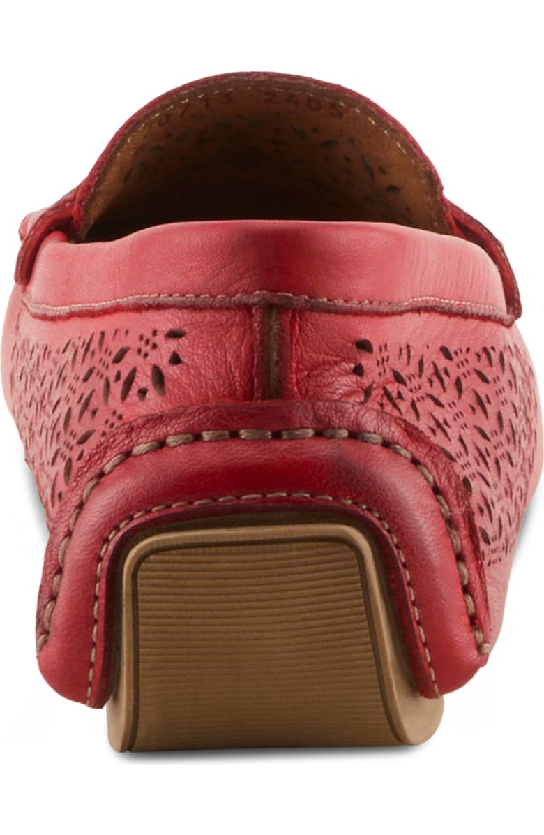 Spring Step Crain Driving Penny Loafer, Alternate, color, Red