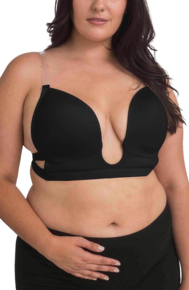 Maidenform Full Figure Underwire Plunge Bra, Main, color,
