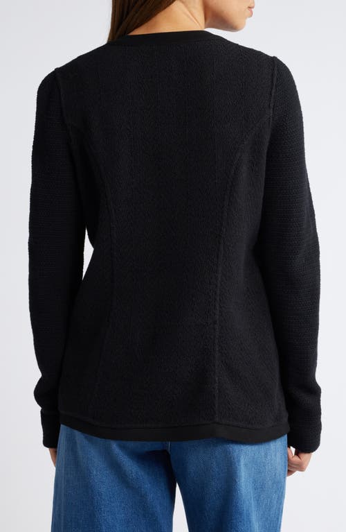 Nic + Zoe Nic+zoe Knit Jacket In Black Onyx