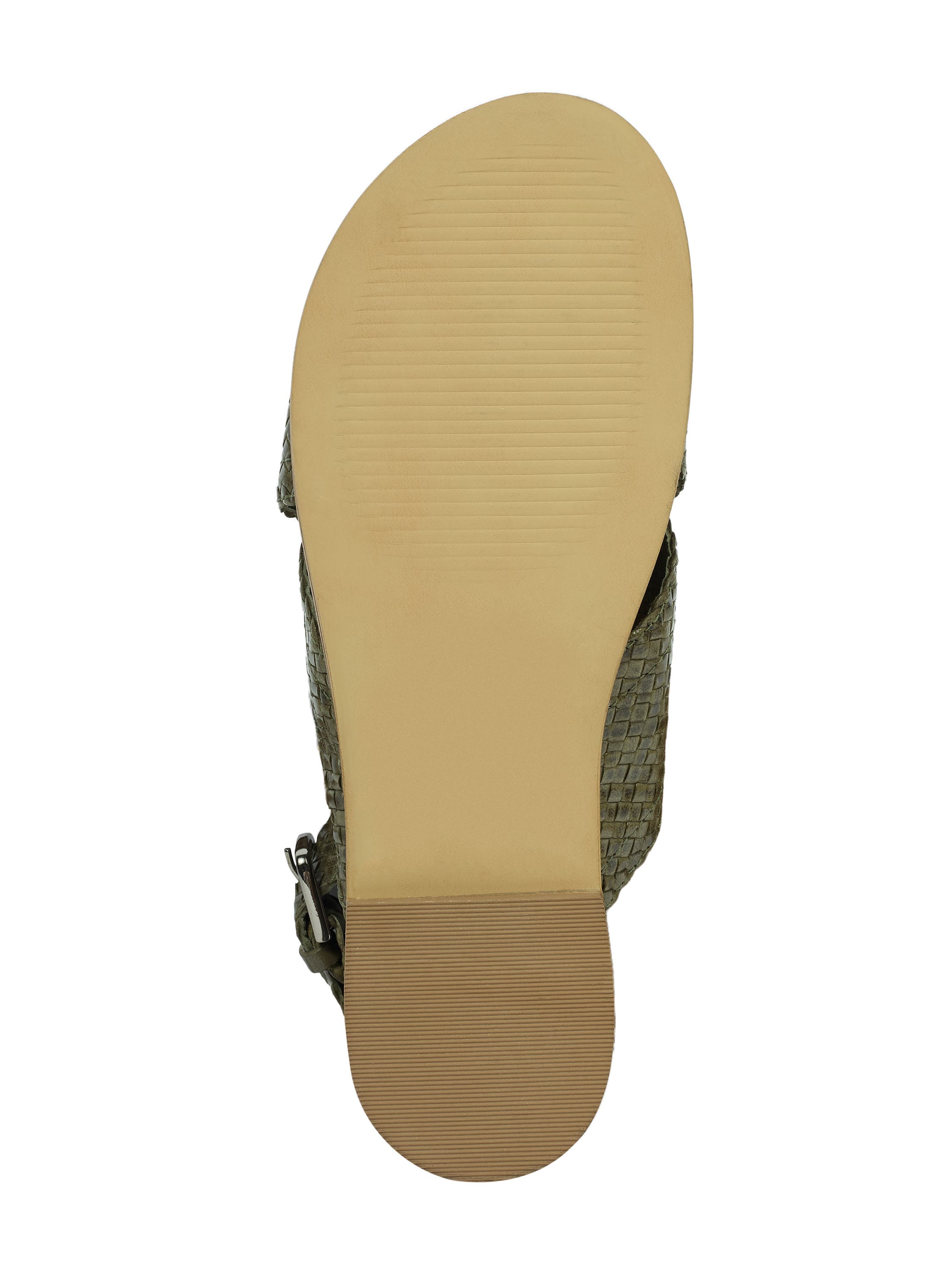 Celtic & Co. Leather Woven Crossover Sandal, Alternate, color, Olive