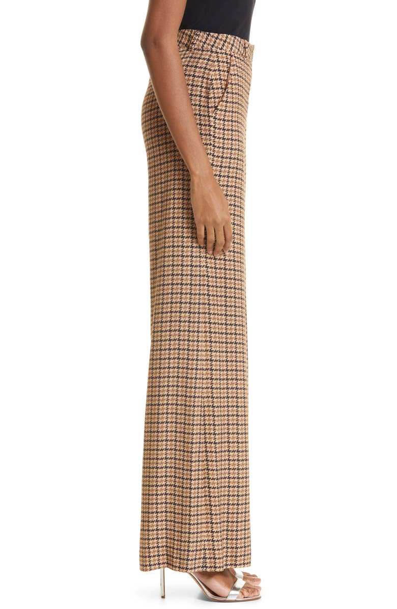 L'AGENCE Pilar Houndstooth Check Wide Leg Pants, Alternate, color, 
