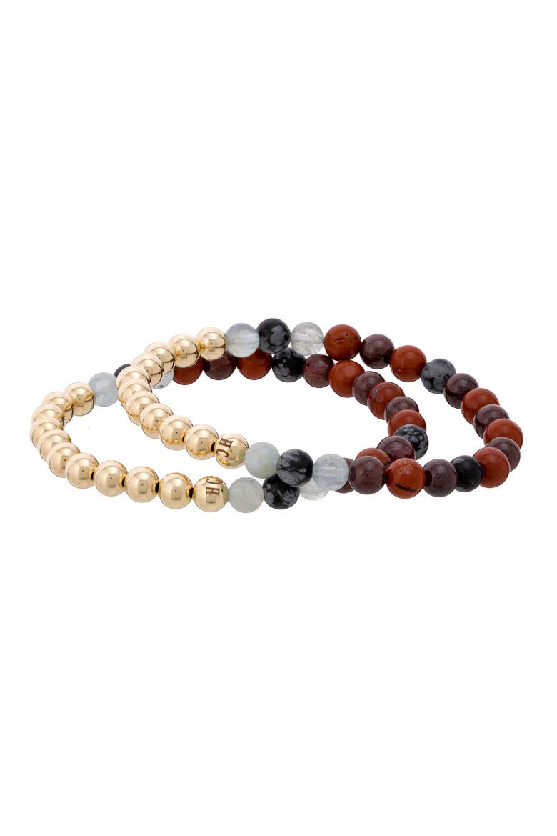 N82 Gut Health Set of 2 Healer's Bracelets, Alternate, color, YELLOW GOLD