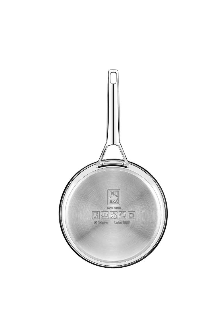 Signature Stainless Steel Professional Frypan, 8-Inch, Alternate, color, Silver