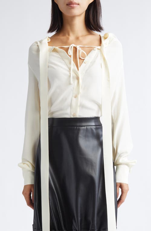 Renaissance Renaissance Yas Tie Neck Top In White