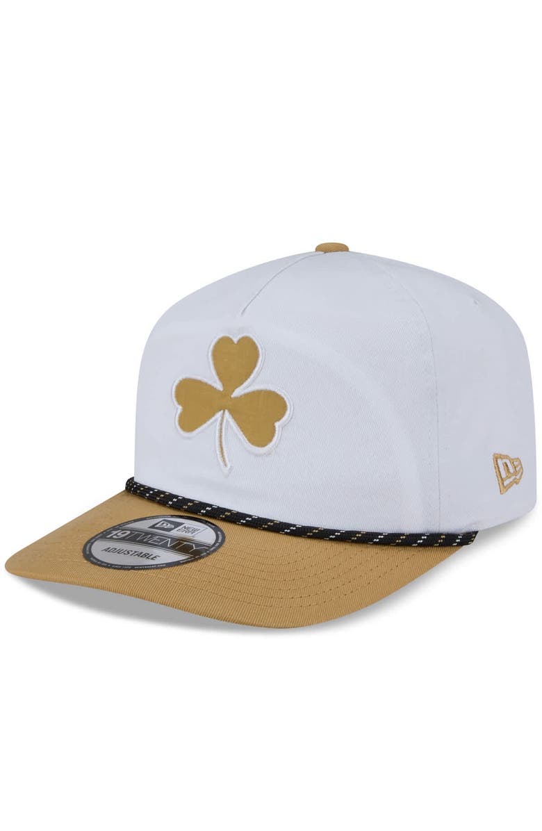 New Era Men's New Era White/Gold Boston Celtics 2025/26 City Edition 19TWENTY Adjustable Hat, Alternate, color, White