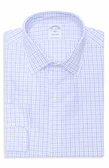 Brooks Brothers Regular Fit Plaid Cotton Dress Shirt