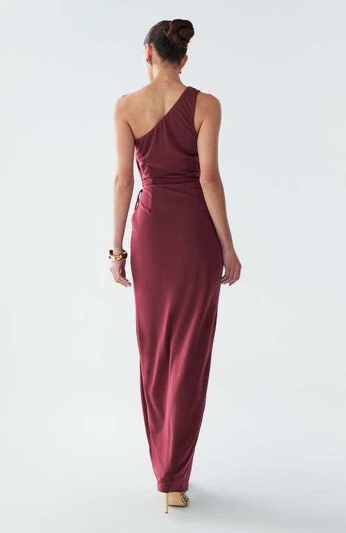 Bwldr Avenly Maxi Dress In Burgundy
