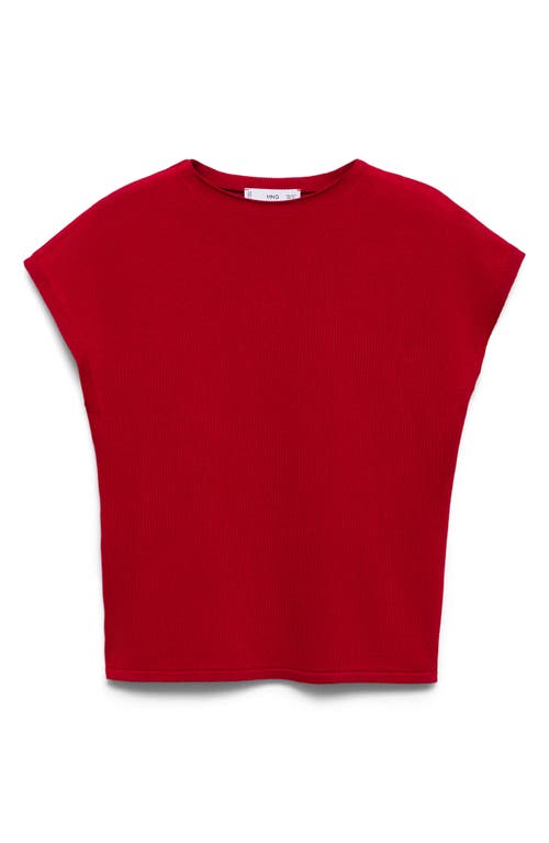 Shop Mango Fine Knit Sleeveless Sweater In Red