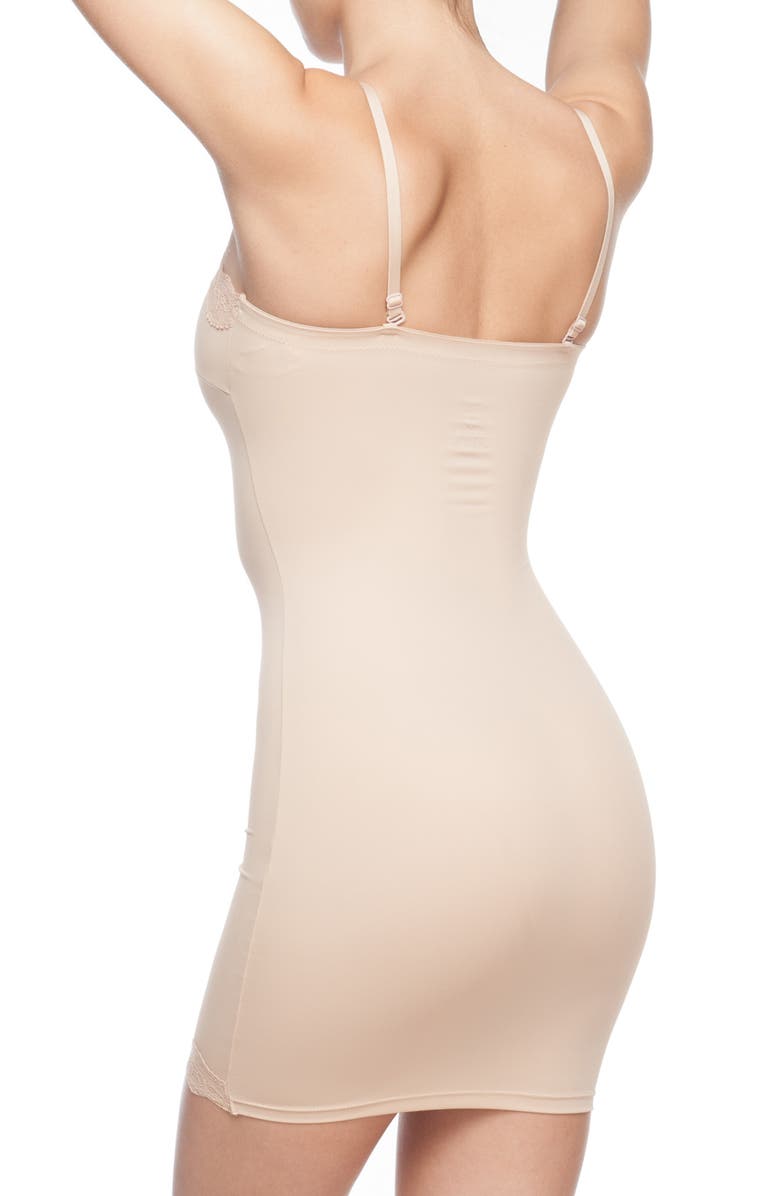 BODY BEAUTIFUL Full Body Shaper Slip with Lace Trim, Alternate, color, 