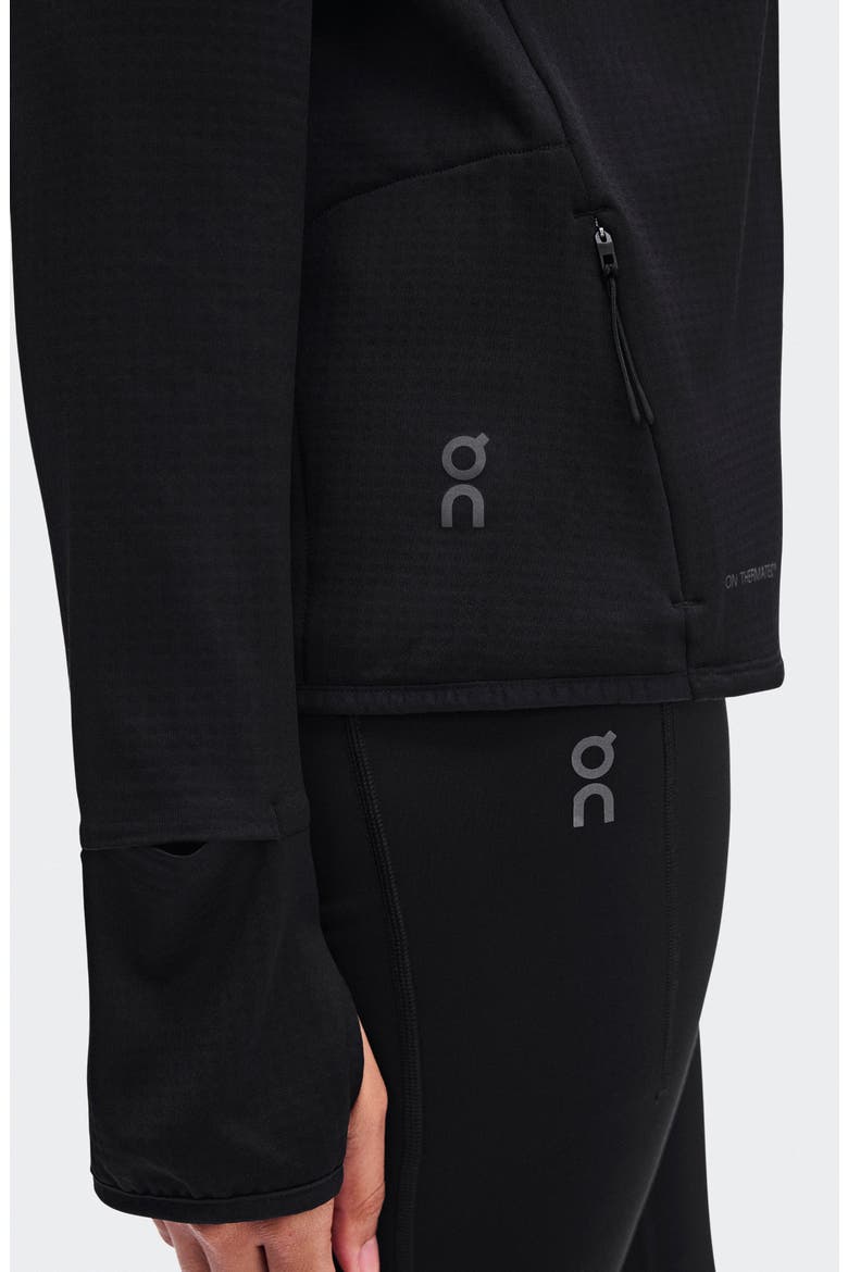 Climate Zip Hoodie, Alternate, color, BLACK