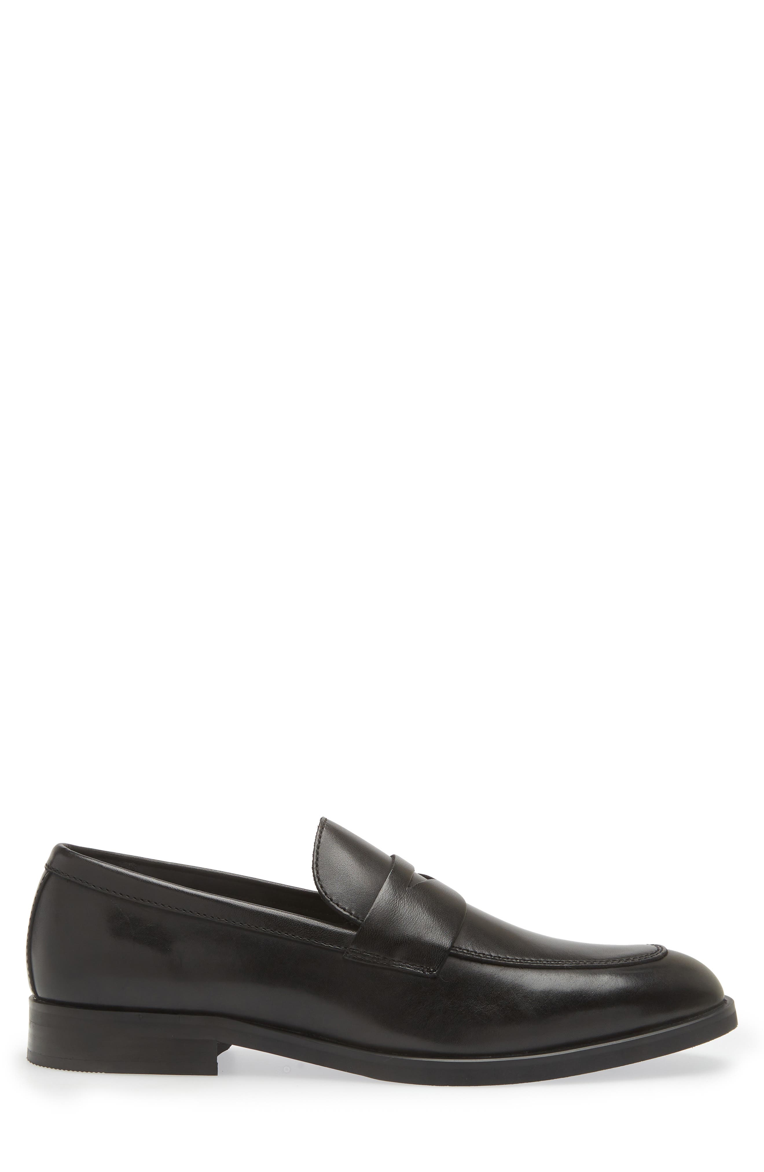 Nordstrom Edward Penny Loafer, Alternate, color, Black