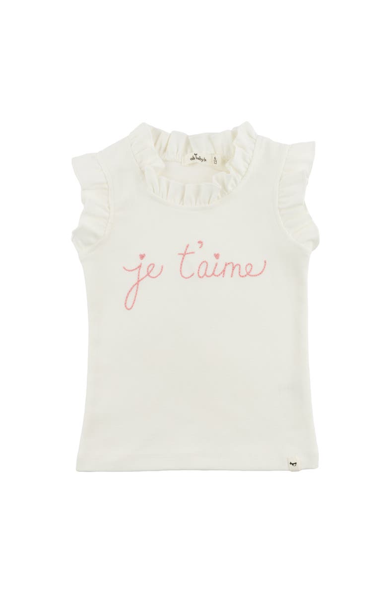 oh baby! Je T'aime Rebekah Tank, Main, color, Oyster
