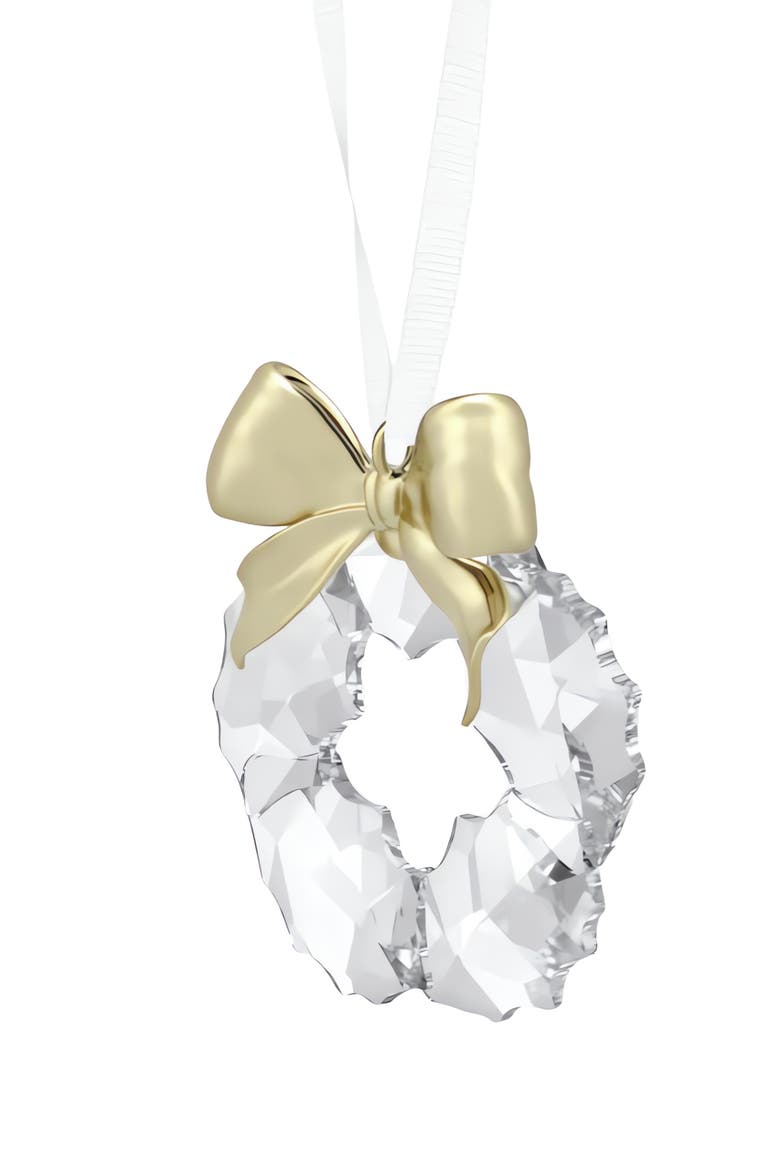 Holiday Magic Wreath Ornament, Alternate, color, GOLD