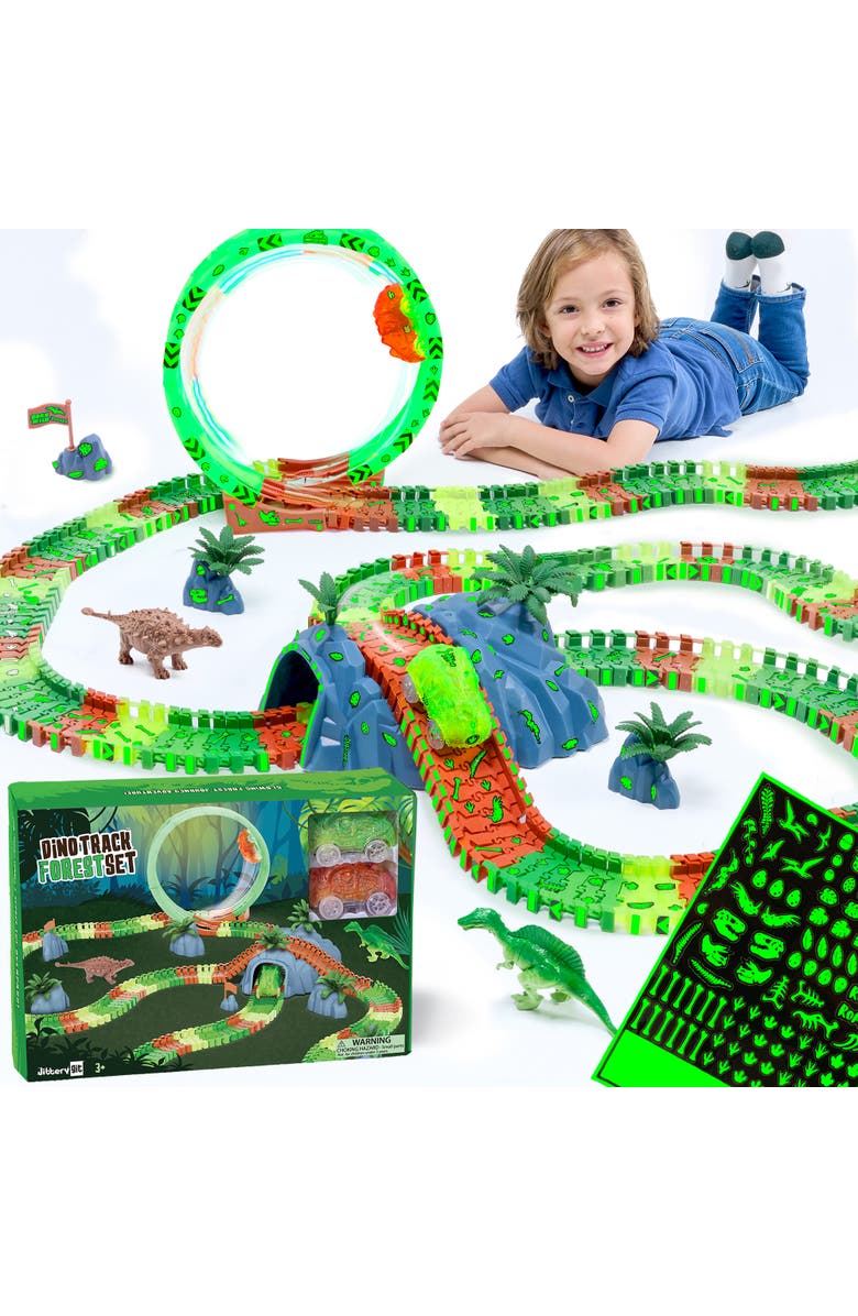 JitteryGit Dino-Track-Forest, Main, color, Green